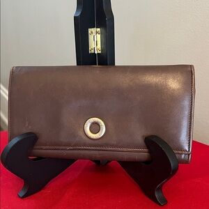 Vintage Kiss lock Celine Leather Wallet